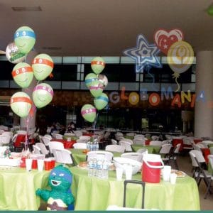 Ramilletes de globos con antifas